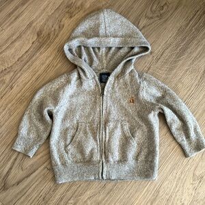 ⭐️4/$30⭐️ Grey Baby Gap Zip Up Sweater, 6-12M